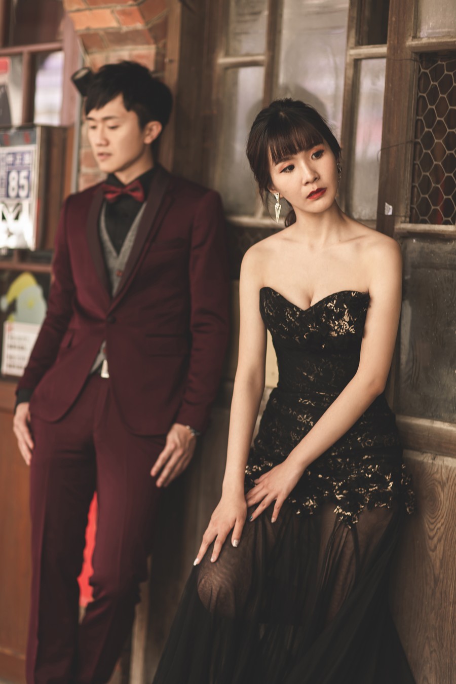 新竹婚紗風格,新竹黑色禮服